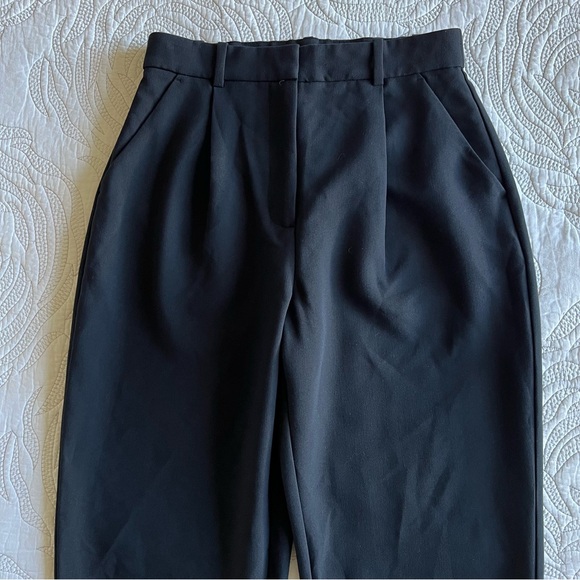 Abercrombie - Curve Love Long Tailored Straight Pant - Black - Picture 3 of 11